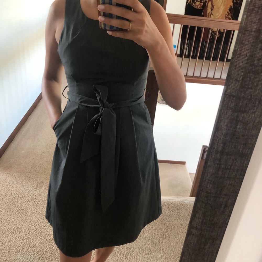 Grey dressy dress with pockets!